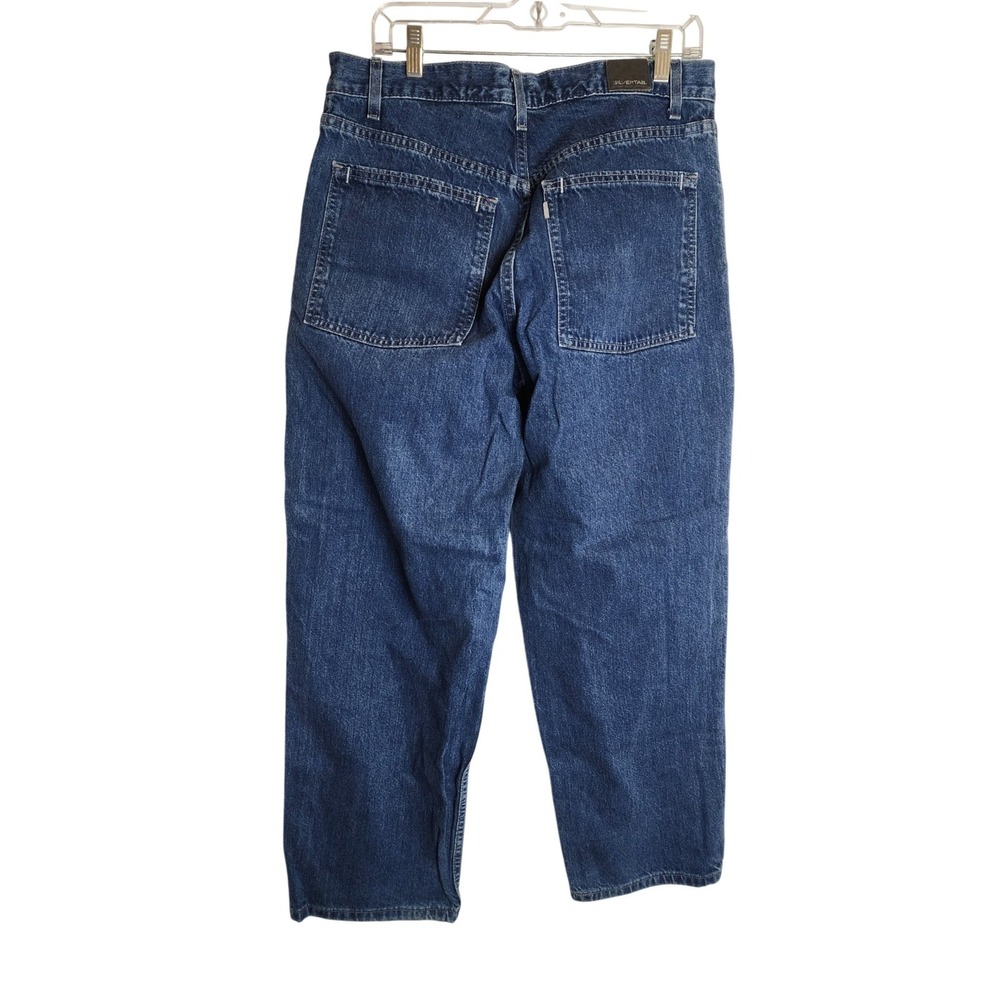 Levis SilverTab Baggy Fit Jeans Mens 34x30 Blue Medium Wash Vintage 90s Made USA - Picture 2 of 6